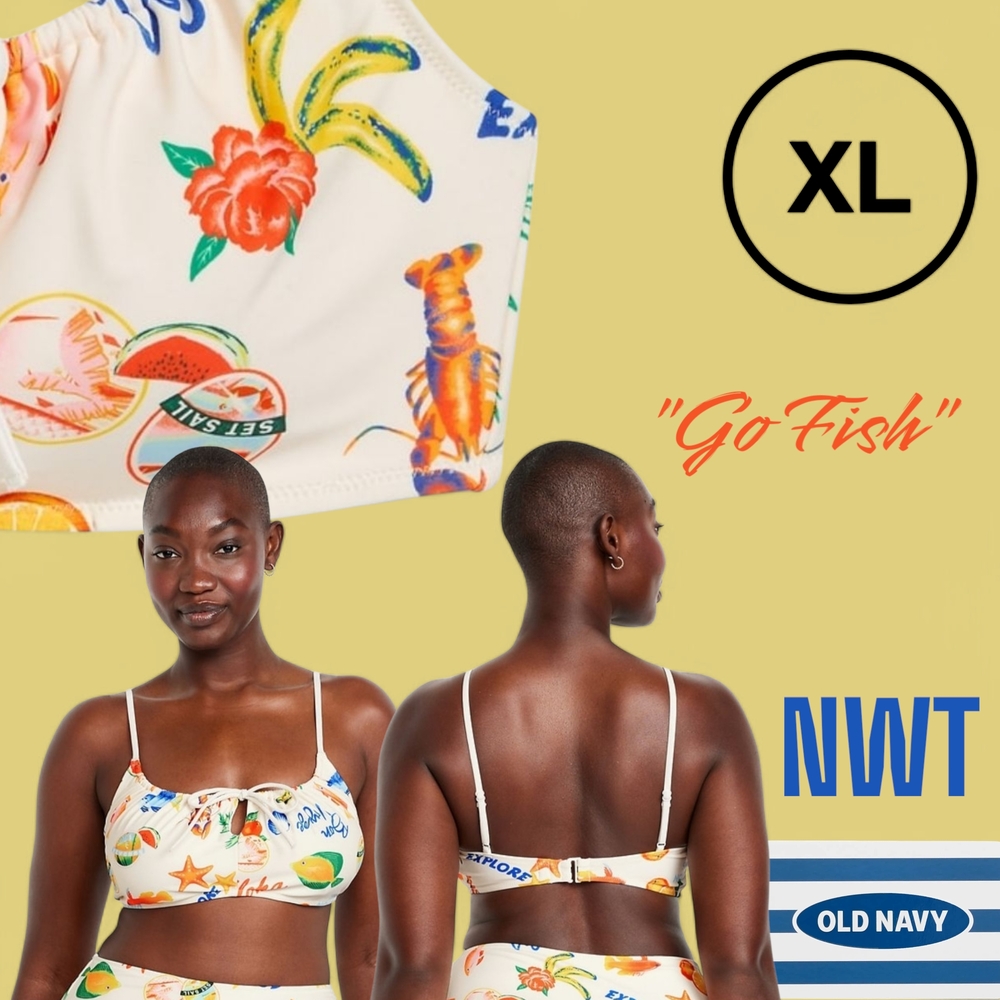 Old Navy XL Tropical Print Bikini Top